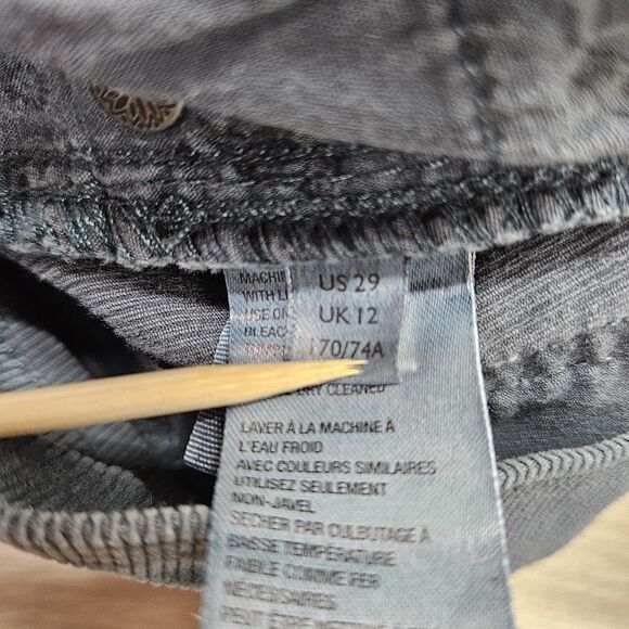 We The Free People Womens Gray Skinny Corduroy Pants Size 8/29 - Picture 10 of 13